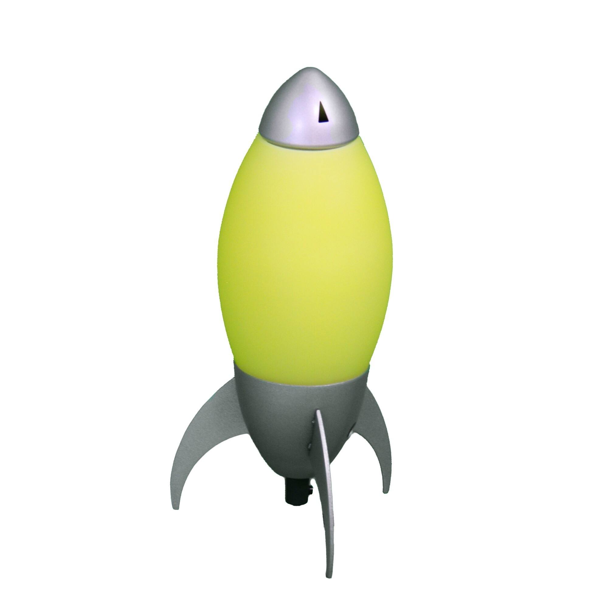 11" Yello Acrylic Bedside Table Lamp With Yellow Shade Bed Bath